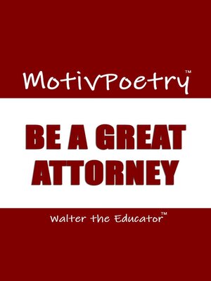 cover image of Be a Great Attorney